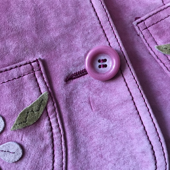 Danier Genuine Suede Leather Jacket (Girls 3) - Picture 4 of 6